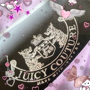 FLASH SALE Juicy Couture Black and White Clutch Y2K 2000s Barrel